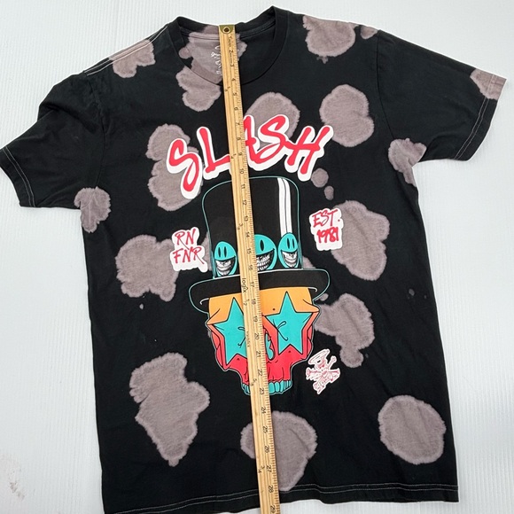 Slash Guitarist Men's S/P Guns n Roses Short Sleeve Graphic T Shirt Skull‎ Hat - Picture 4 of 6